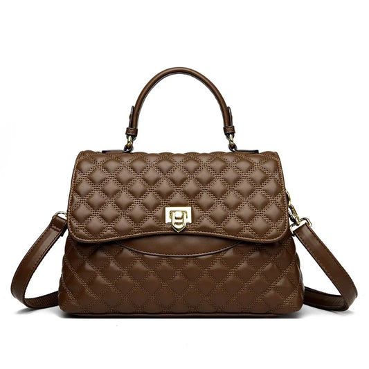 Luxury Large Capacity Multilayer Shoulder Bag | High-Quality PU Leather Designer Messenger | Sophisticated Sequined Casual Tote | Fashion-Forward Crossbody with Smart Partitioning Luxegan