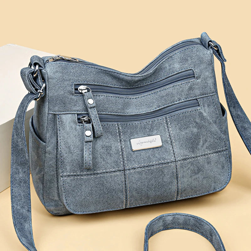 Fashion Women's Canvas Crossbody Bag Luxury Designer Tote Shoulder Bags for Ladie | Old Money - view 6