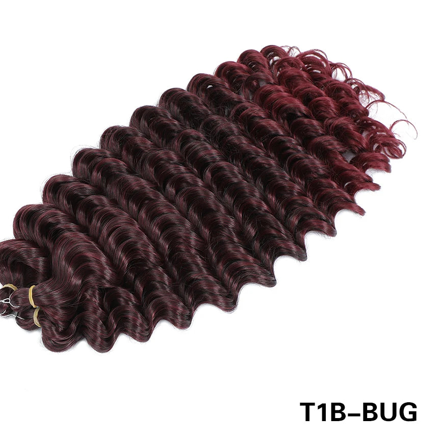 Afro Curly Deep Wavy Twist Synthetic Crochet Hair – 24 Inch | Ombre & Solid Colors | 3–9 Pack - view 11
