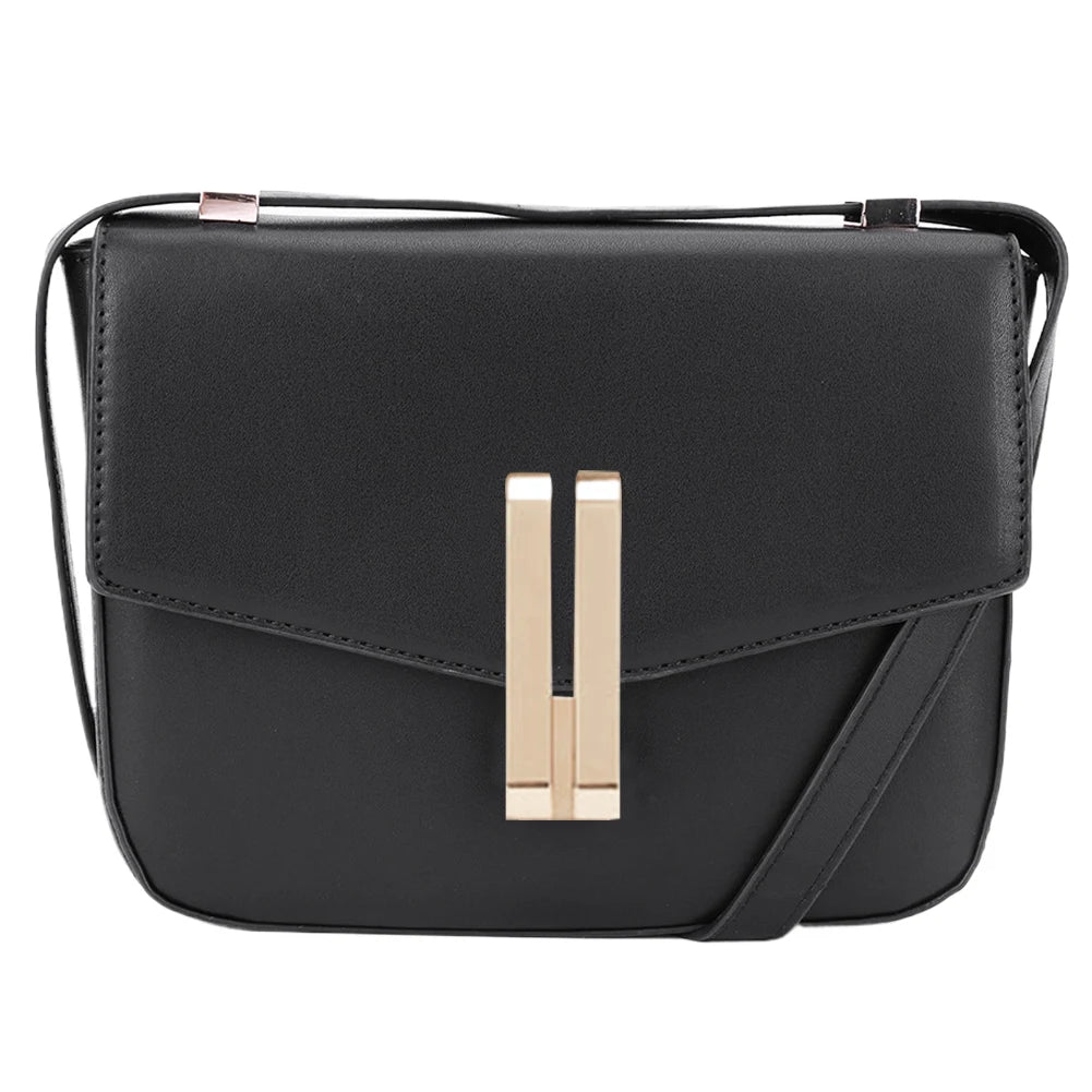 Trendy Women's Small Tote Bag | Large Capacity PU Square Shoulder Bag | Adjustable Strap Hasp Closure for Party & Vacation Luxegan