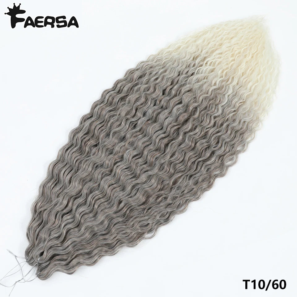 Water Wave Synthetic Crochet Hair | 22–30 Inch