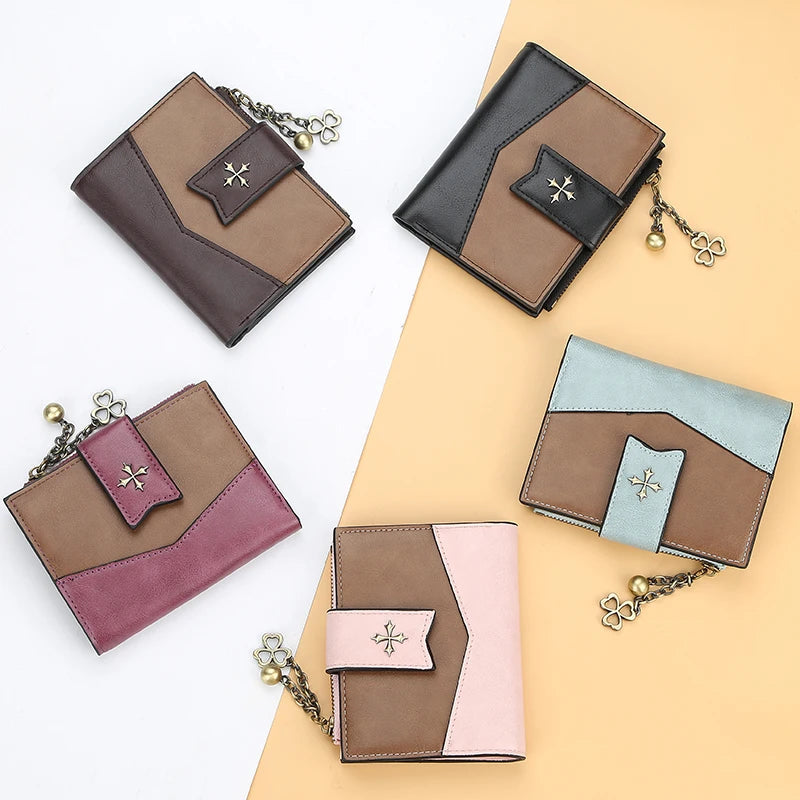 Women’s Casual PU Leather Bifold Wallet | Sophisticated Ladies Clutch & Credit Card Holder | Fashion-Forward Zipper Coin Purse | Elegant Standard Wallet & Portable Handbag Gift Luxegan