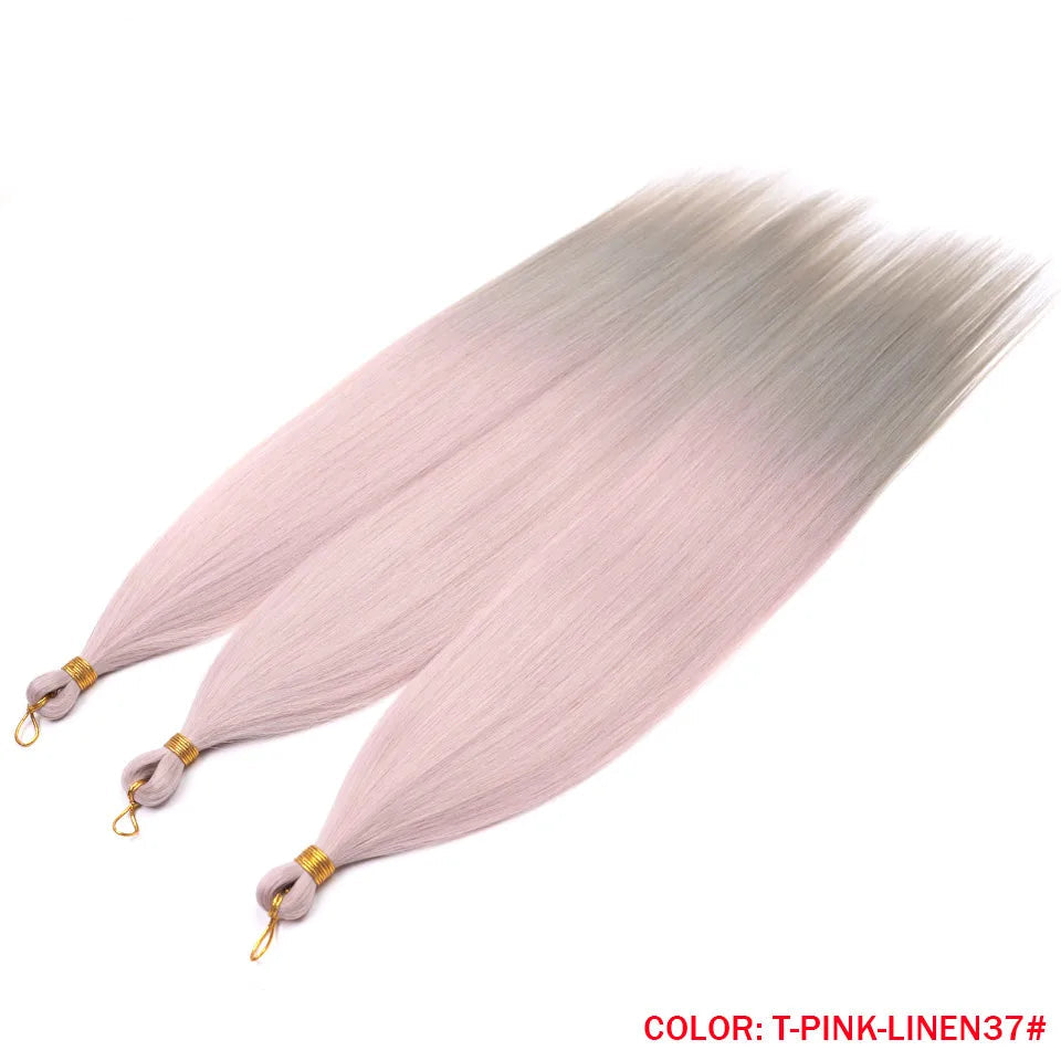 28 Inch Ariel Straight Synthetic Crochet Braids Hair – Ombre & Solid Colors | 300g | 24 Shades - view 4