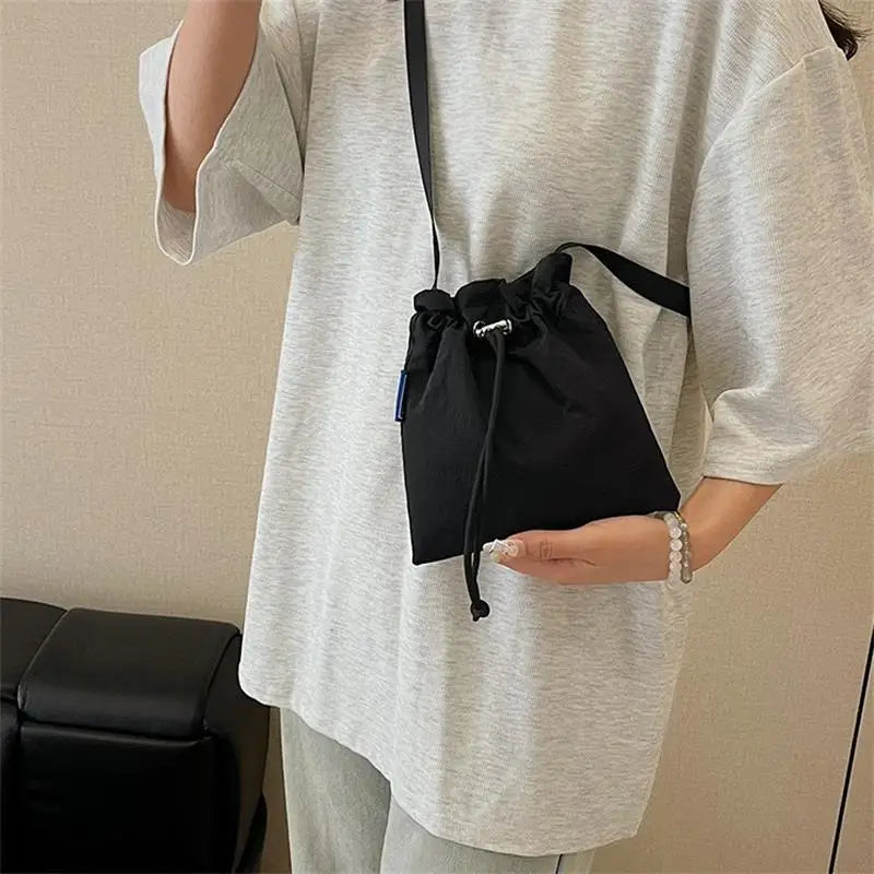 Nylon Crossbody Bag Soft Mini Phone Wallet | Multifunctional Square Shoulder Bag & Canvas Purse Messenger Bag Luxegan