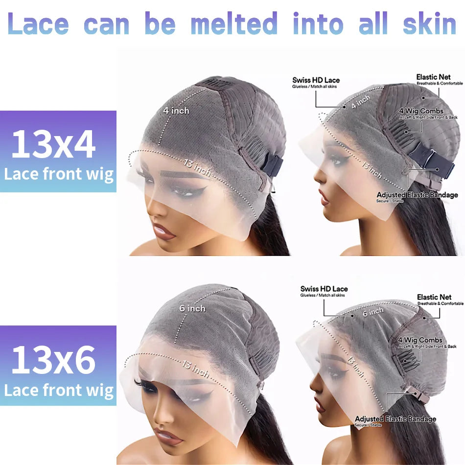 Chocolate Brown Deep Wave HD Lace Wig | Sophisticated 13x6 & 13x4 Transparent Frontal | Elegant "100% Brazilian Remy" Silhouette | "Dignified" Pre-Plucked Curly Human Hair for Radiant Versatile Styling Luxegan