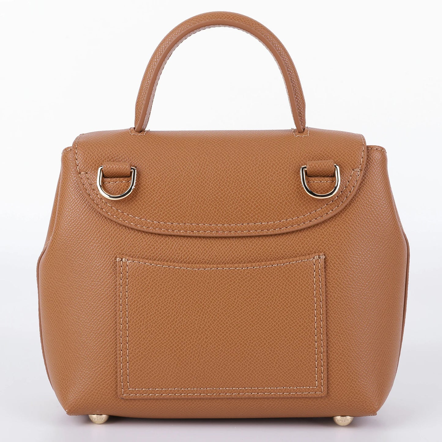 French Cowhide Small Satchel | Retro Trend Mini Crossbody Bag for Women (Classic Solid Flap Top-Handle Luxury Designer Handbag) Luxegan