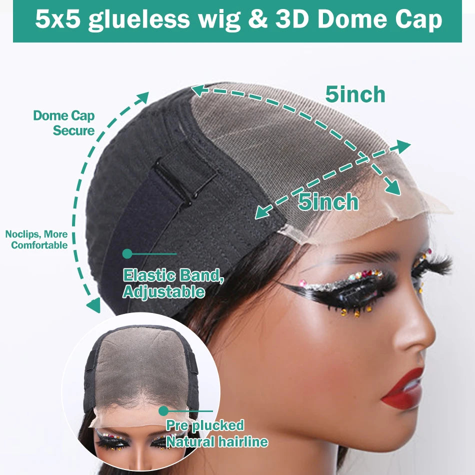 Mossily Short Curly Bob Wigs 13x6 HD Lace Front Human Hair For Women 200% Deep Wave 13x4 Frontal Brazilian Remy 5x5 Closure Wig