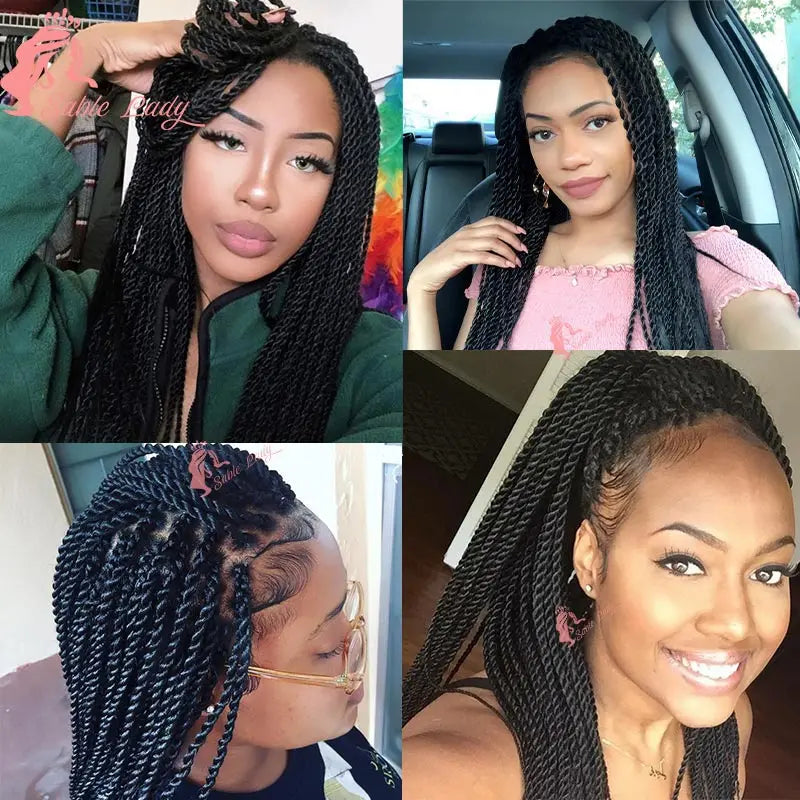 26-40 Inch Goddess Senegalese Twist Knotless Wig | Full Lace
