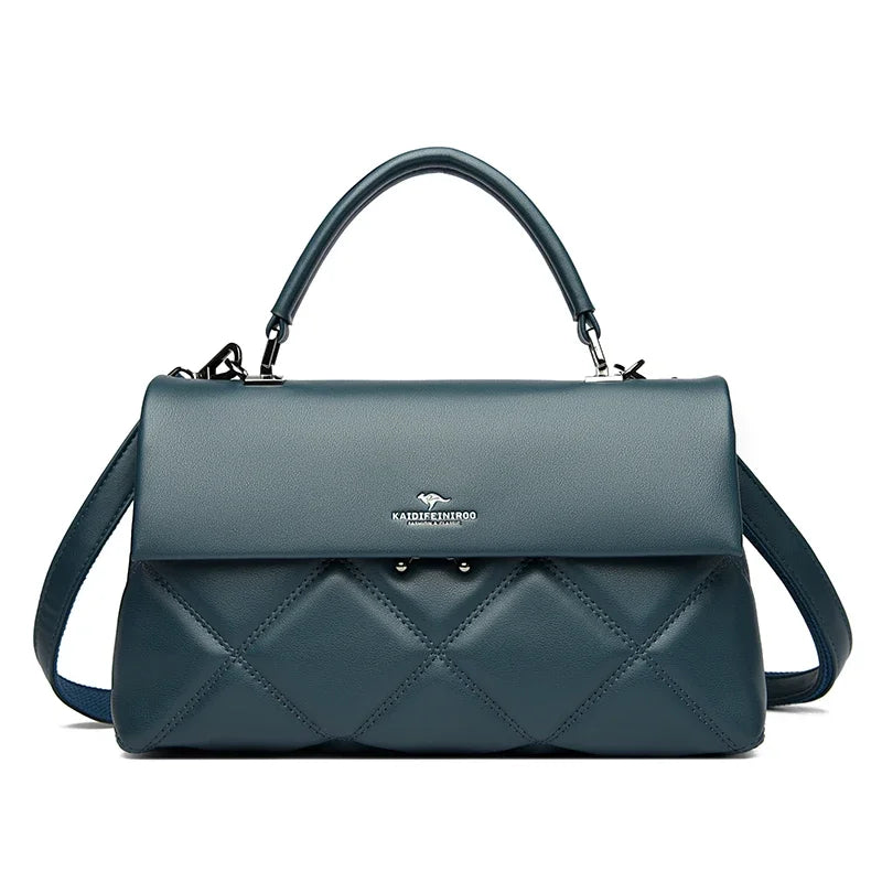 New Trend Korean Designer Luxury Handbag | Soft PU Leather Fashion Shoulder Bag & Versatile - view 7