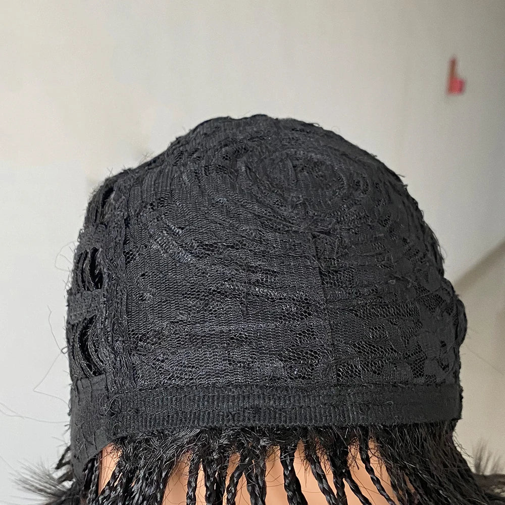 Pixie Cut Box Braided Twist Wig | Crochet Braids | 1B