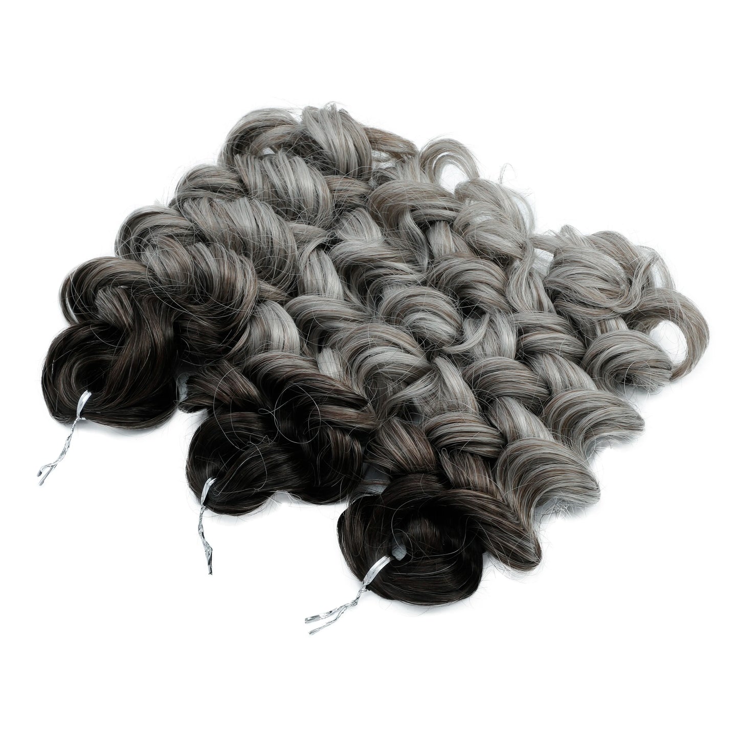 Ombre Deep Wave Twist Crochet Hair | Synthetic Braiding Hair | 12 Inches | 250g Luxegan
