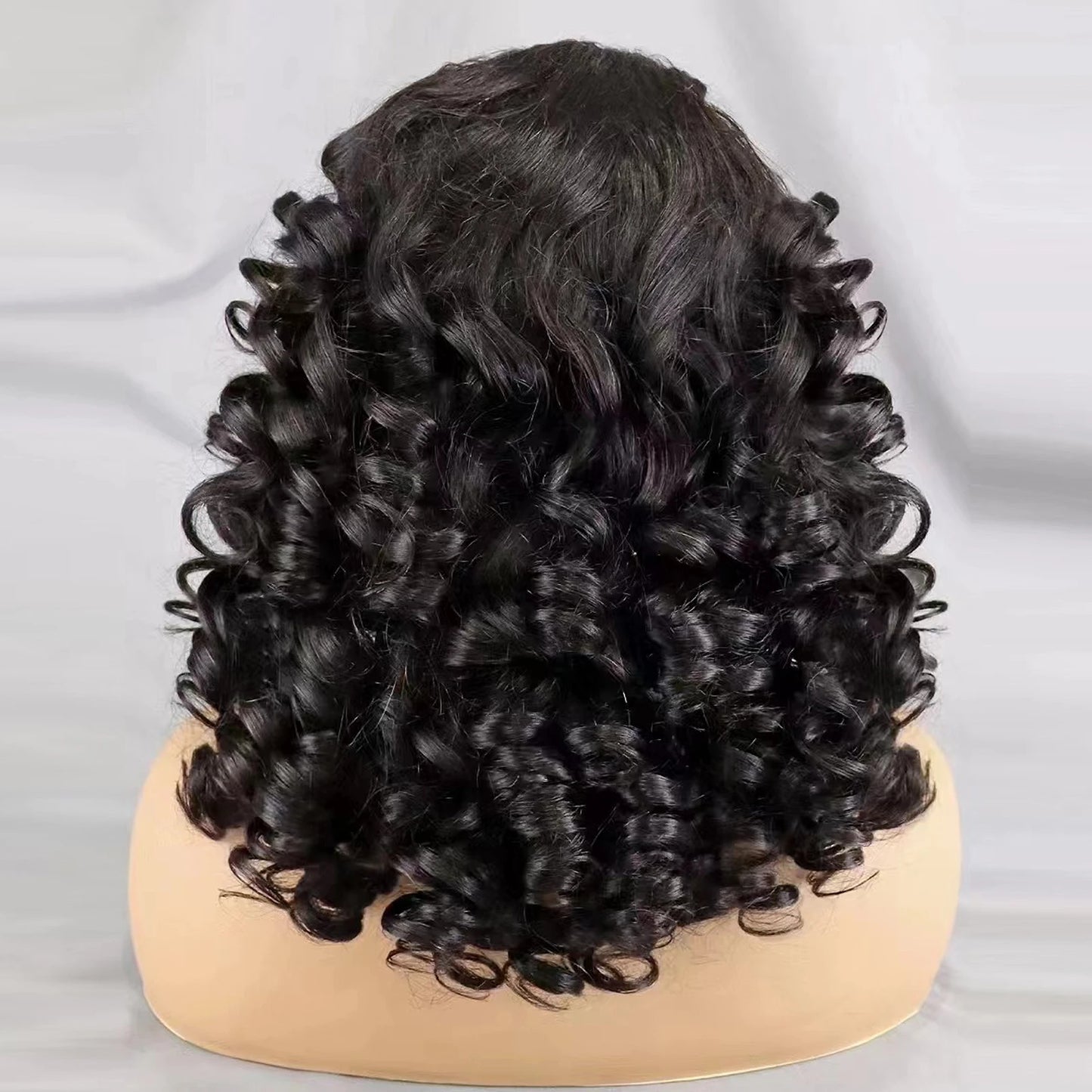 Natural Black Loose Wave Bob Remy Hair Wig with Braids