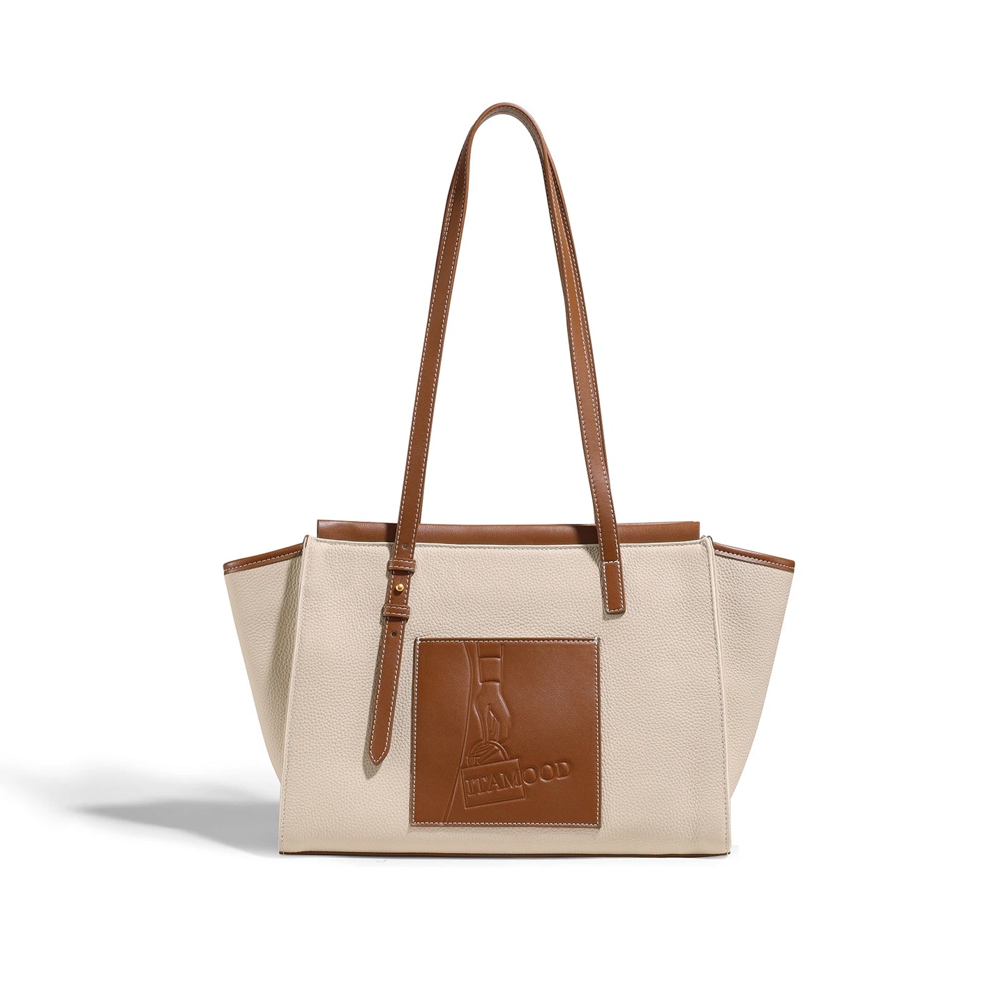 Women’s Vintage Canvas Laptop Bag | Premium Cow Leather Briefcase & Shoulder Bag | Large Capacity "Cartoon Printing" Work Tote | Sophisticated Valentine's Day Gift for Professionals (Model MD22CT9172) Luxegan