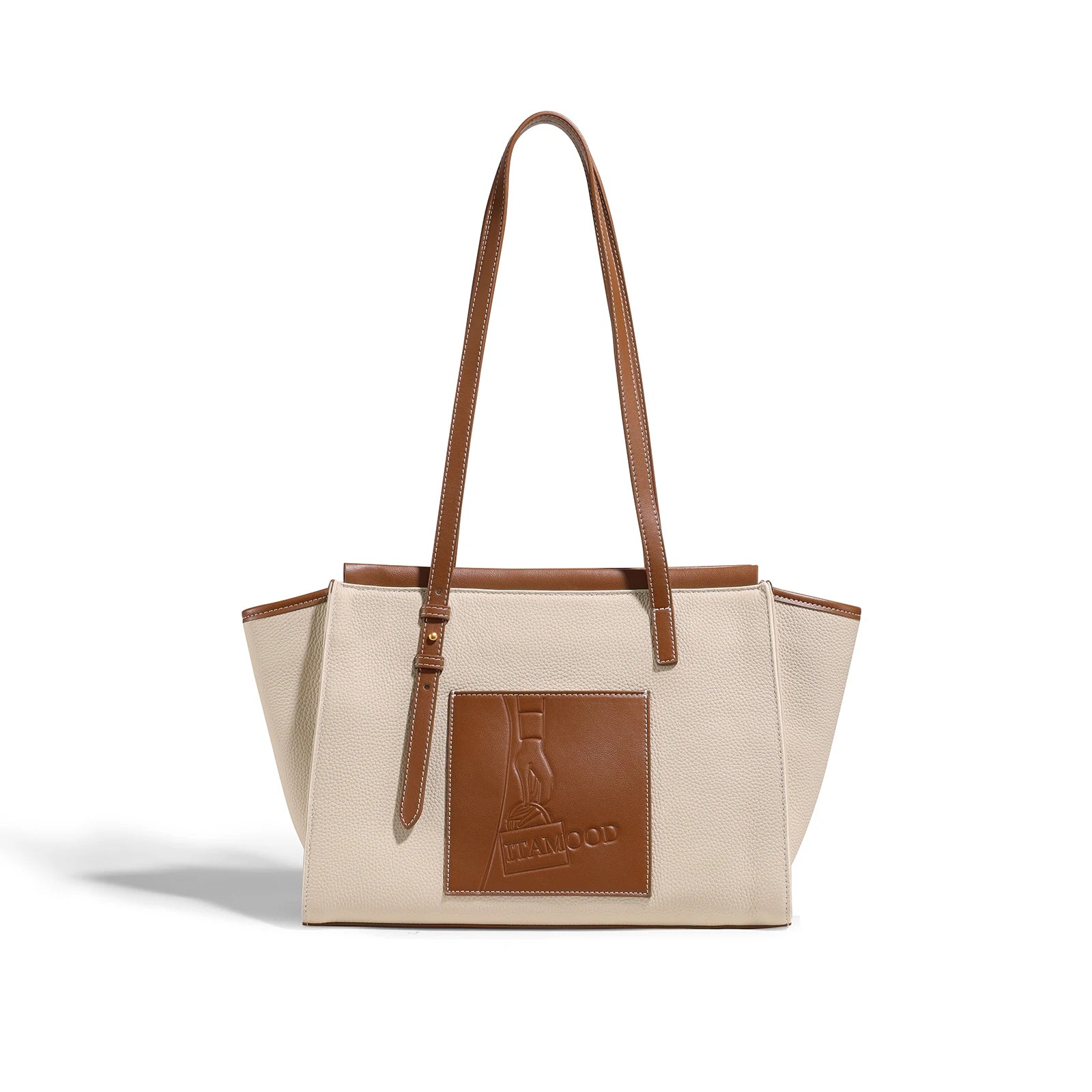 Women’s Vintage Canvas Laptop Bag | Premium Cow Leather Briefcase & Shoulder Bag | Large Capacity "Cartoon Printing" Work Tote | Sophisticated Valentine's Day Gift for Professionals (Model MD22CT9172) Luxegan