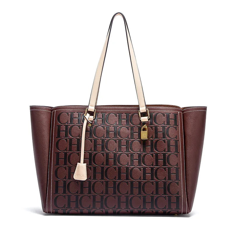 New Embossed Handbag | Large Capacity Commuter Bag for Women's Travel (Stylish & Spacious Tote) Luxegan