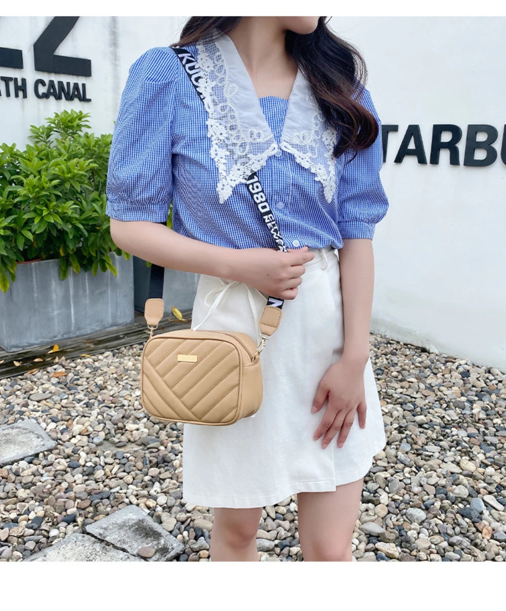 High-Quality PU Shoulder Bags for Women | Simple Crossbody Casual Messenger Bag & Phone Bag Luxegan