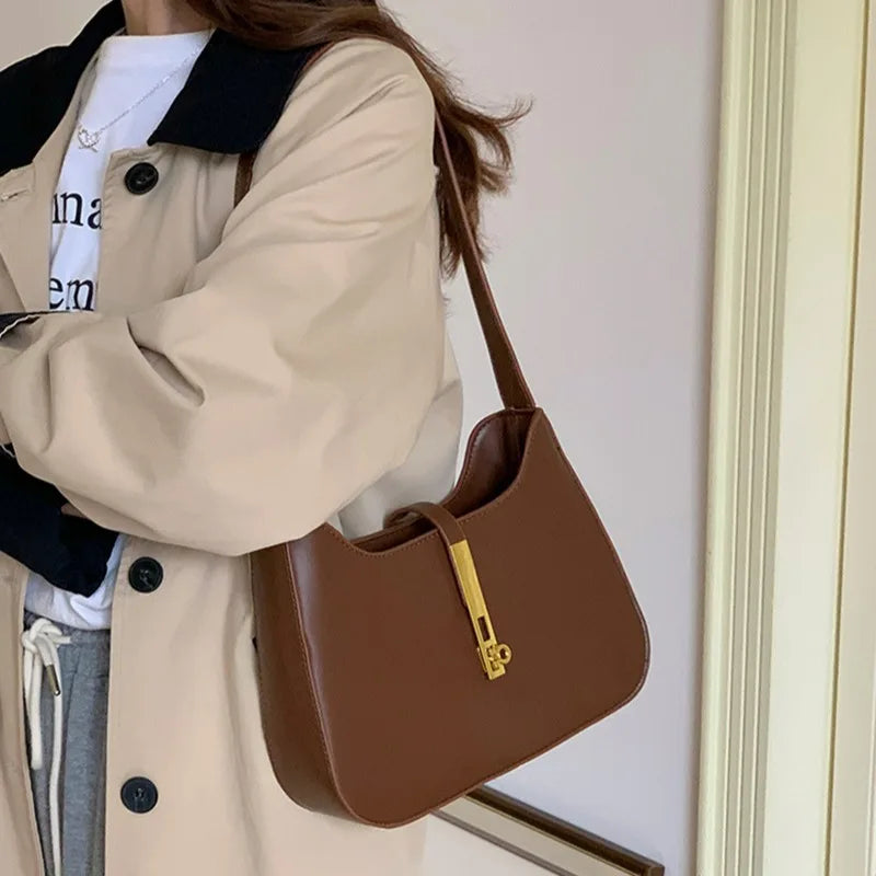 Luxury Soft Hobo Crossbody | Designer Dual-Strap Underarm Bag Luxegan