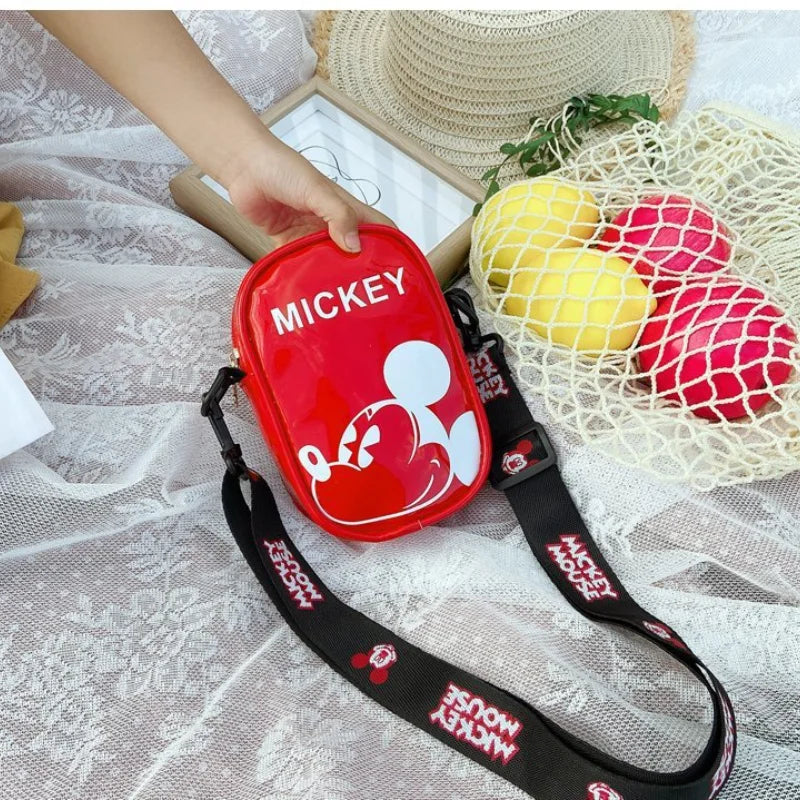 Disney Mickey Mouse Cartoon Straddle Bag | Cute Mini Fashion Boy's Coin Purse & Small Backpack for Girls & Baby Luxegan