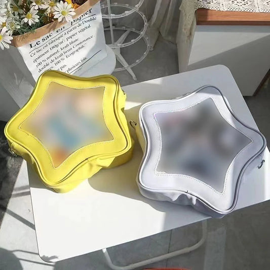 Original Kawaii Star Ita Bag | Anime-Inspired Five-Pointed Star Crossbody | Two-Dimensional Street Fashion Mini Shoulder Bag for Women Luxegan