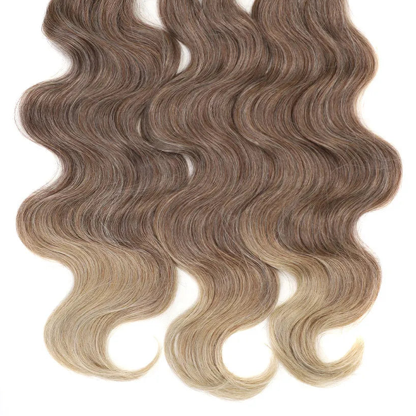 Body Wave Crochet Hair 24in – High-Temp Fiber Ombre Braiding Hair | 60 Strands/Pack | 300g - view 10