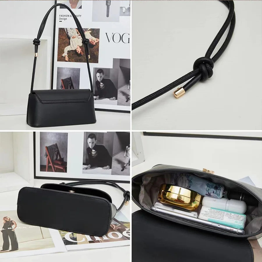 Internet Celebrity Retro Small Bag for Women | Autumn and Winter New Trendy Crossbody Bag & Fashionable One-Shoulder Bag Luxegan