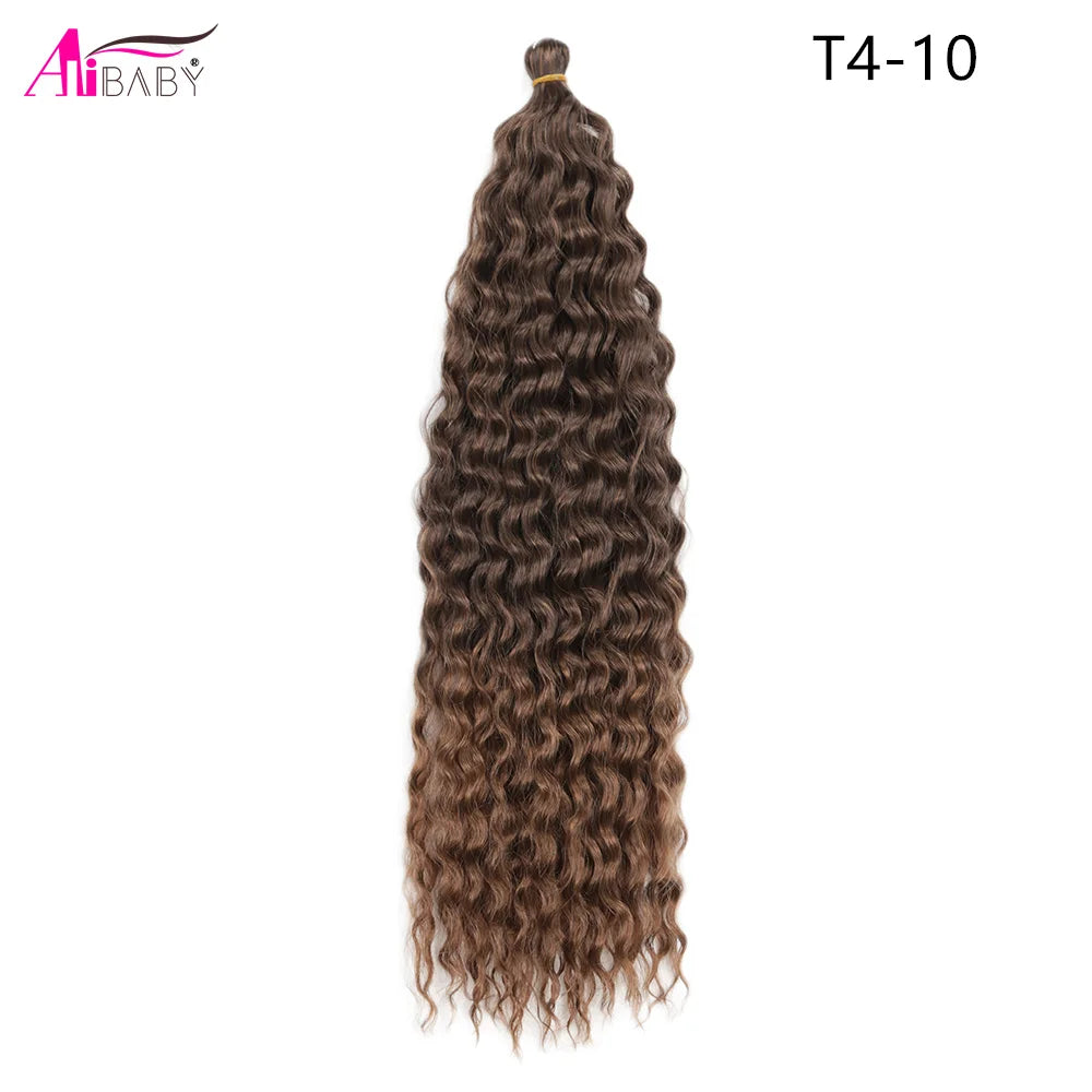 Ariel Curl Crochet Hair 22in – Ocean Wave Ombre Braiding Hair | 100g | 38 Colors | 1 or 3 Pcs - view 38
