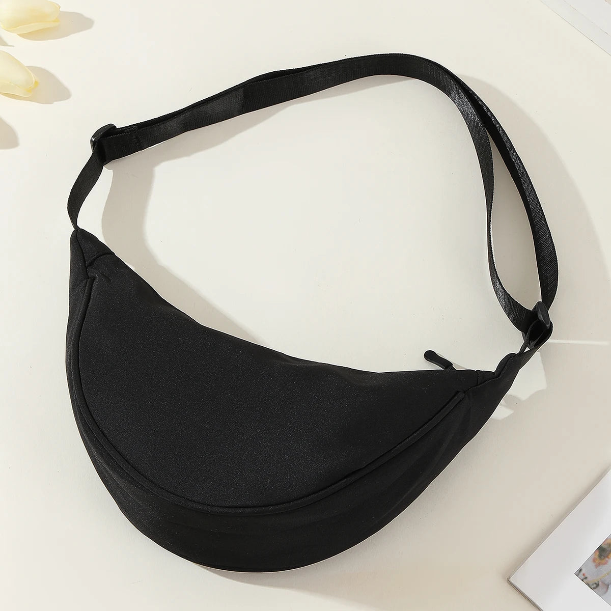 Unisex Fashion Hobo Messenger Bag | Versatile Nylon Sling & Crossbody Bookbag | Casual Large Capacity Satchel with Adjustable Strap (60–105cm) Luxegan