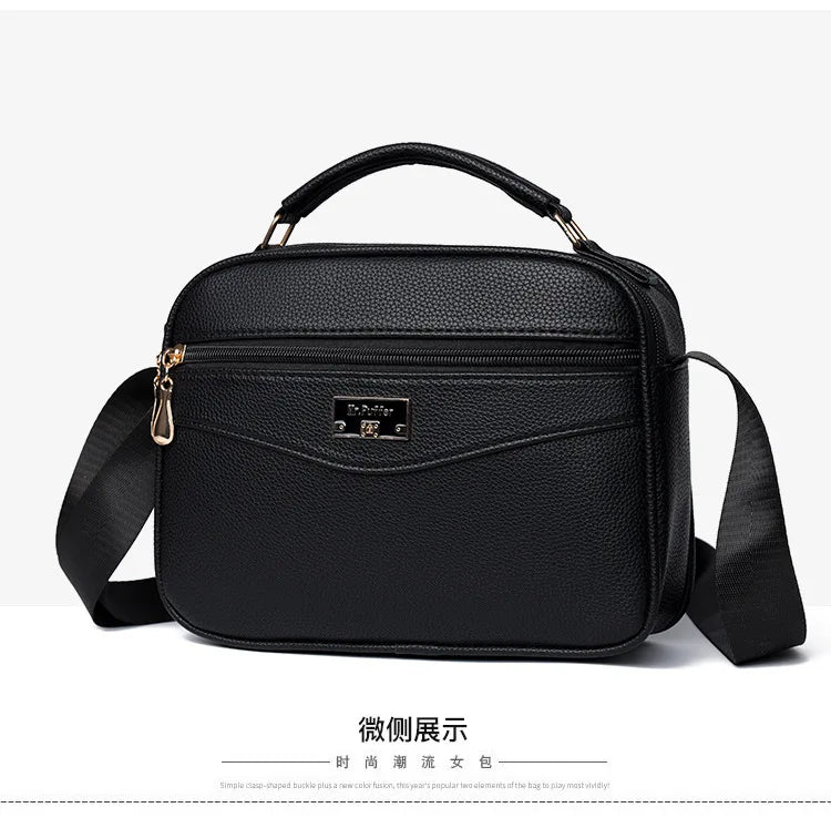 Large Capacity Foreign Trade PU Small Square Bag | New Women's Simple Handbag & Versatile Crossbody Purse Luxegan