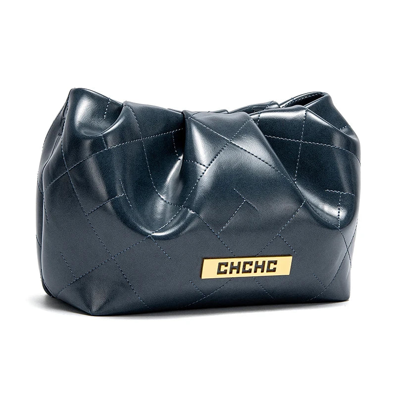 Soft Microfiber Leather Hobo Bag | Luxury Letter Large Capacity Shoulder Bag Luxegan