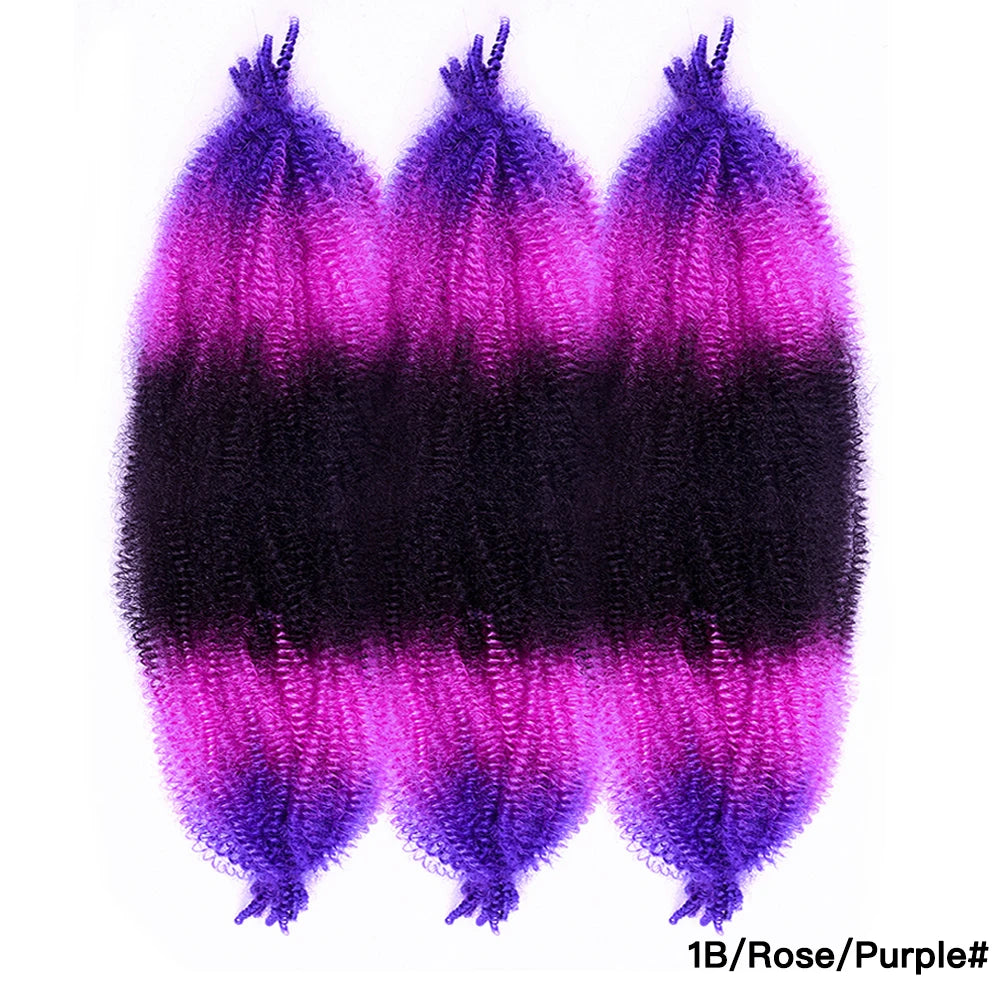 Afro Twist Crochet Hair – Pre-Separated Marley Braids for Natural Styles