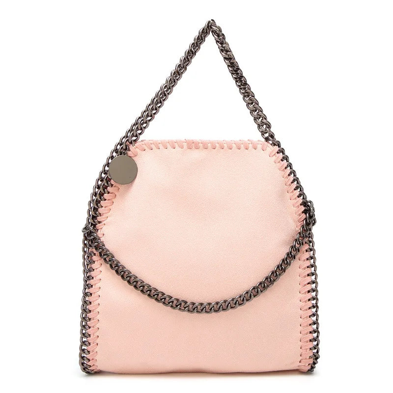 PU Leather Solid Bucket Bag | Soft Fashion Luxury Designer Chain Crossbody Luxegan