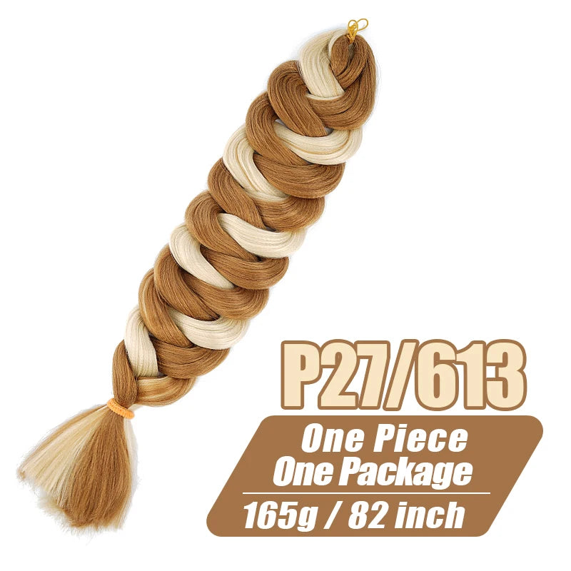 82-Inch XP Crochet Jumbo Braiding Hair – Pre-Stretched Kanekalon | Kinky Straight | 30 Colors | 1 - view 13