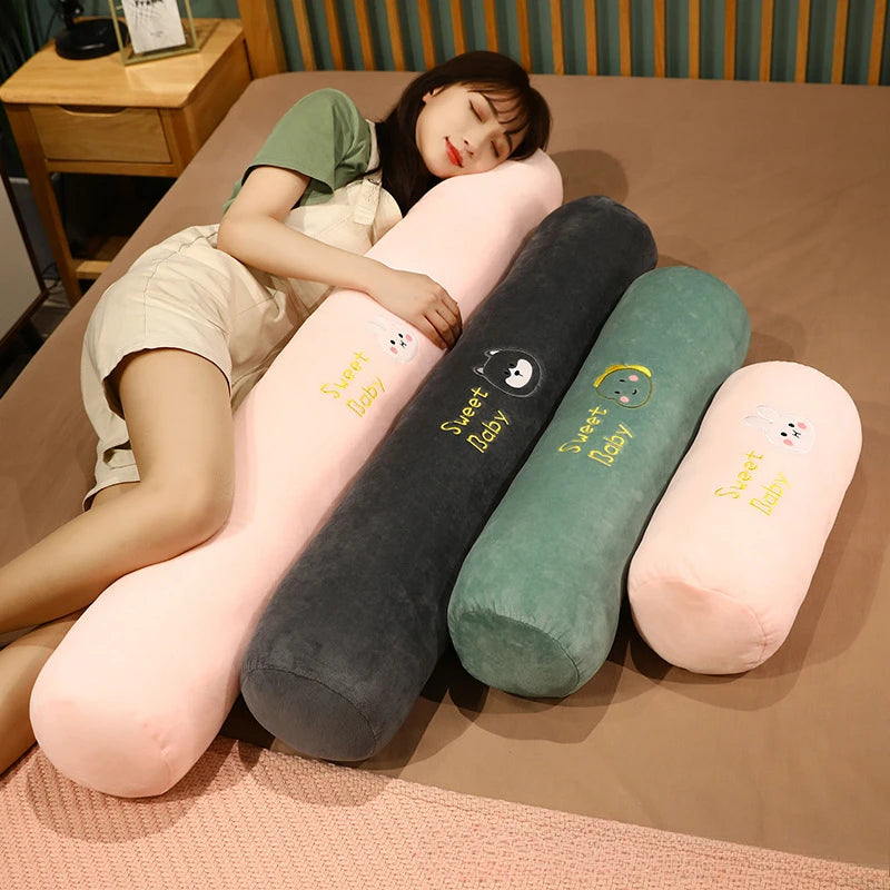Rectangular Multi-functional Sleep Support Cushion | Sophisticated "Column Bolster" Silhouette | Elegant Pregnancy & Side Sleeper Pillow | "Dignified" High-Performance Bed Reading Essential for Radiant Versatile Styling Luxegan