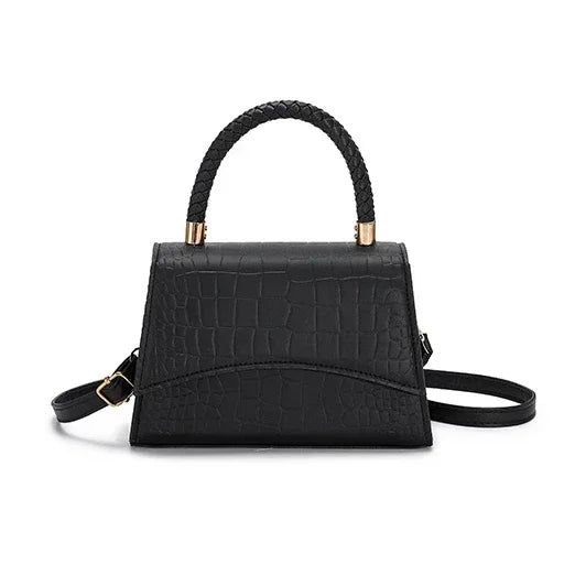 Solid PU Leather Flap Bag | Casual Designer Top Handle & Crossbody Luxegan