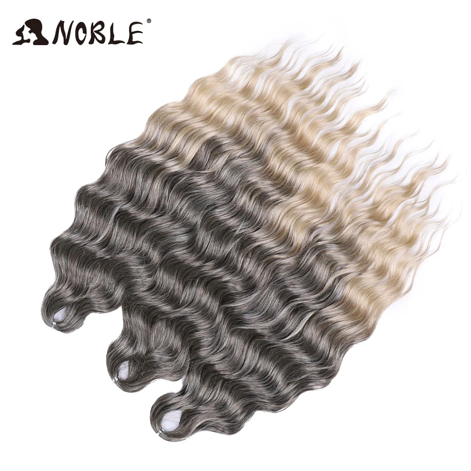 Synthetic Anna Curl Water Wave Crochet Braiding Hair – 24 Inch | 300g | 60 Strands | 88 Ombre & - view 56
