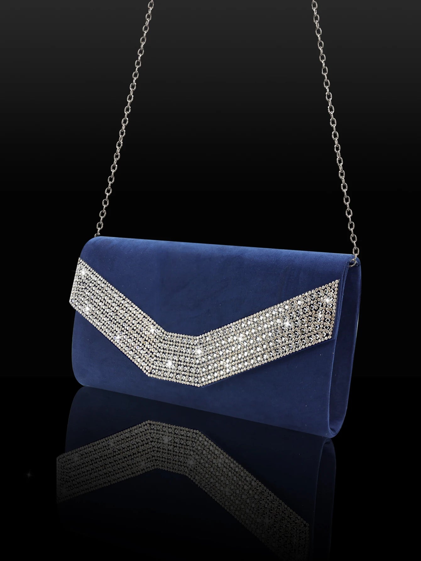 Vintage Corduroy Clutch Bag | Fashionable Chain-Strap Handbag Luxegan