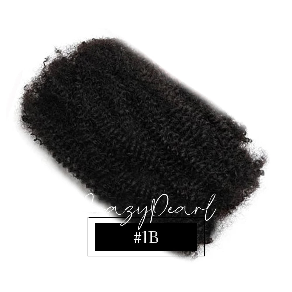 Afro Kinky Bulk Human Hair for Dreadlocks & Locs | 98% Peruvian Hair Twist Braiding Extensions 12-18 Inch