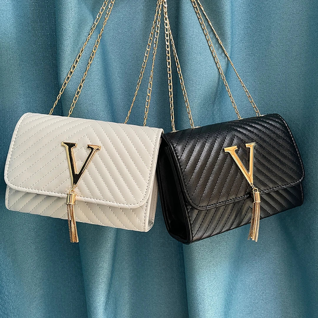 Embroidery Women's Crossbody Bag | Thread Luxury Handbag & Shoulder Bag (Brand Sequined Tassel Clutch, Small Bag & Purse for Party) Luxegan