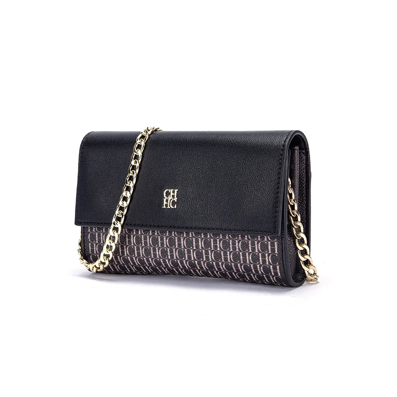 Minimalist Fashionable Exquisite Women’s Shoulder Bag | Trendy Square Messenger Bag with Chain Strap | Versatile PU Leather Commuter Bag | Elegant Flap Pocket Handbag for Gatherings Luxegan