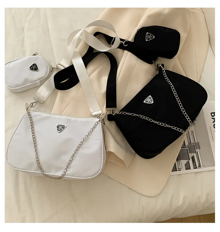 Simple PU Leather Box Bag | Small Crossbody & Armpit Purse Luxegan