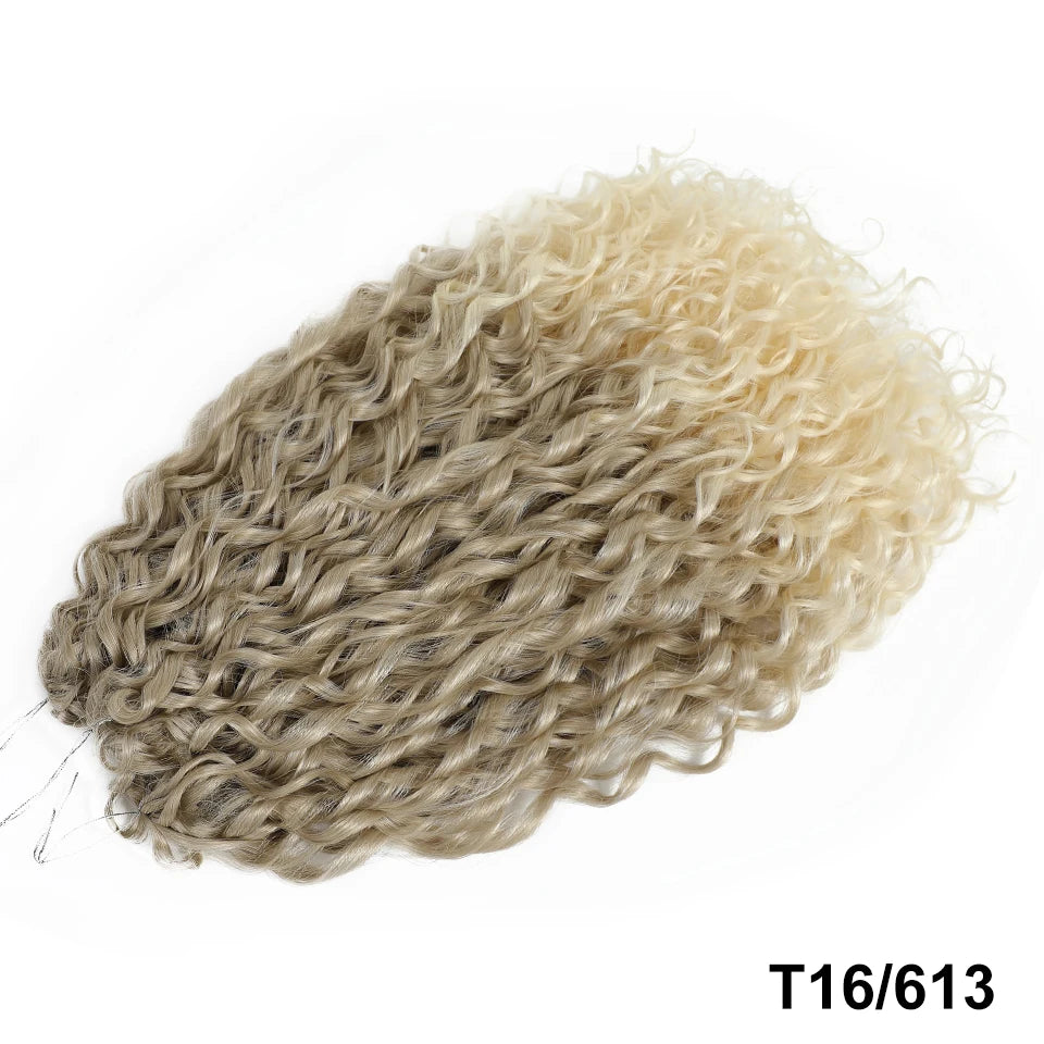 Jessica Curls Crochet Braiding Hair | Synthetic Water Wave Twist Hair 22 Inch | 53 Colors
