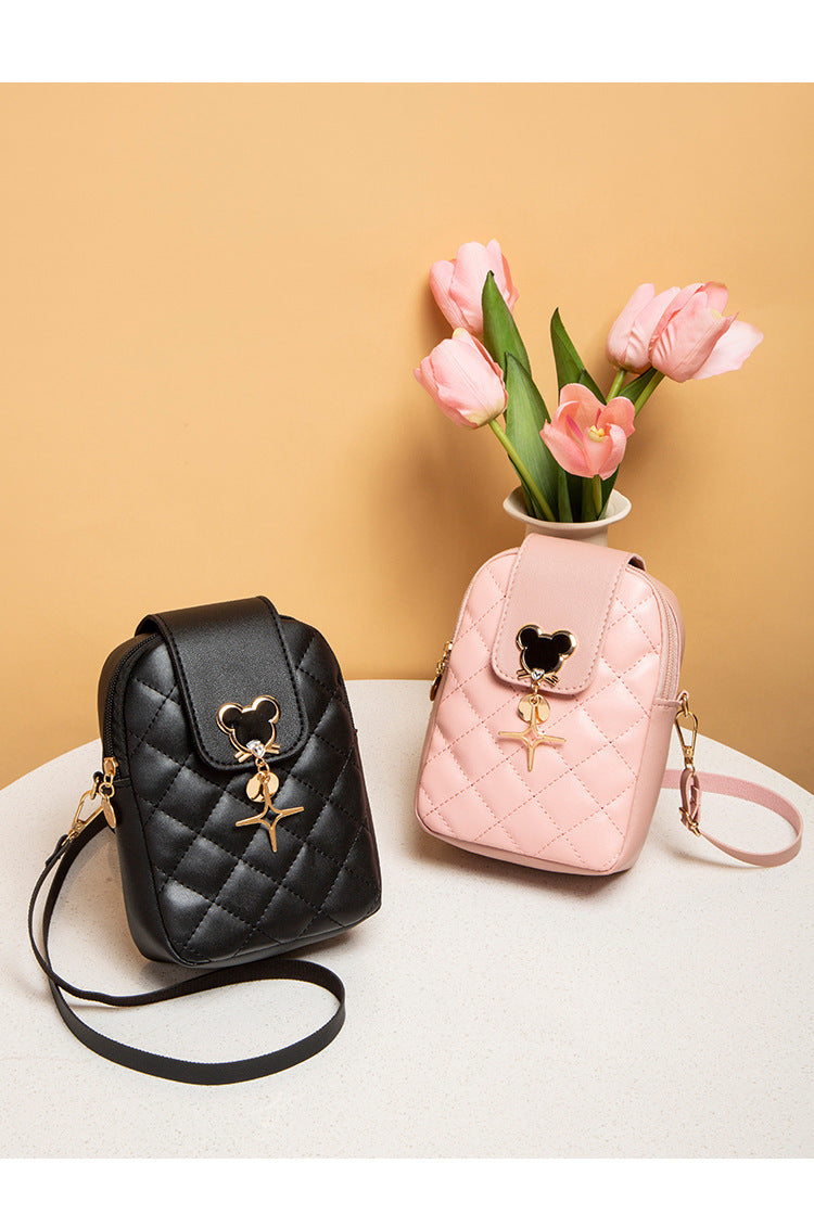 Disney Mickey Mouse Diamond Embroidery Crossbody Bag Luxegan