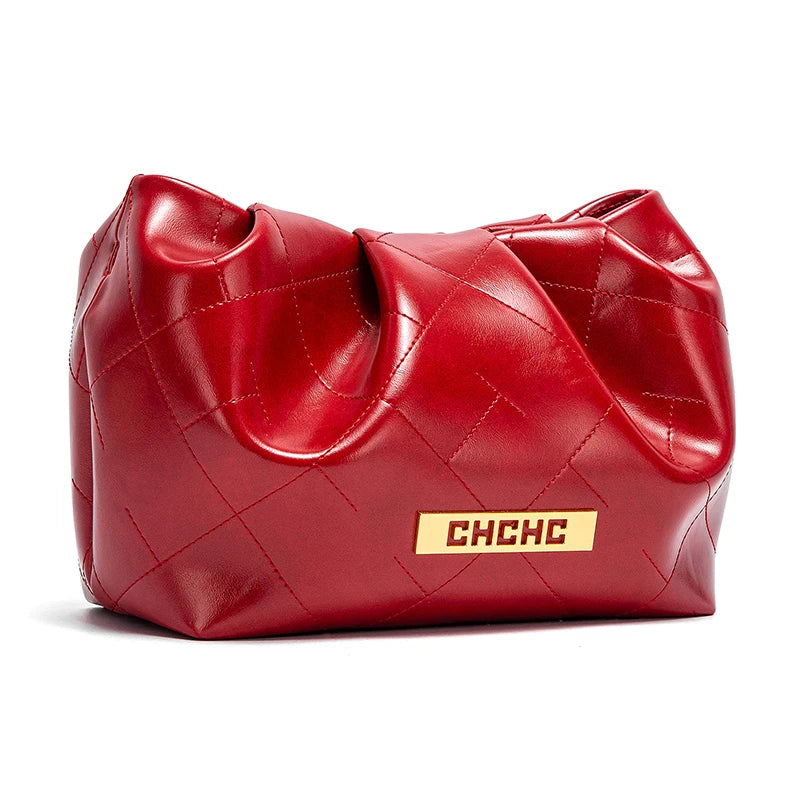 Soft Microfiber Leather Hobo Bag | Luxury Letter Large Capacity Shoulder Bag Luxegan