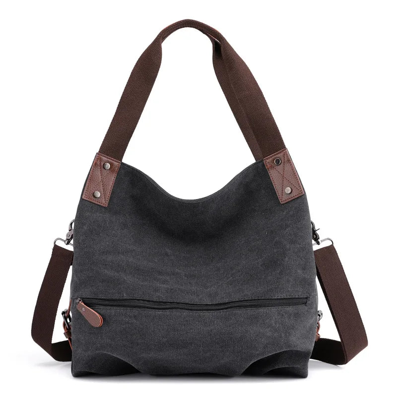 Canvas Square Shoulder Bag | Soft Versatile Spring/Summer Messenger Luxegan
