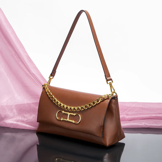 Pure Simple Classic Retro Square Ladies Shoulder Bag | Fashionable Exquisite Workmanship New Women's Crossbody Bag Luxegan