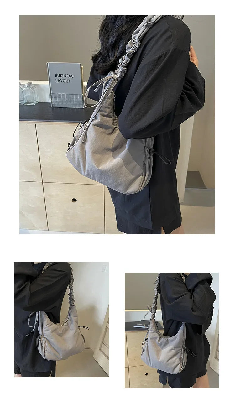 High-quality Nylon Women's Shoulder Bag Work Style Casual Crossbody Bag | New Trend Fashion Y2K Handbags Travel Shopping Luxegan