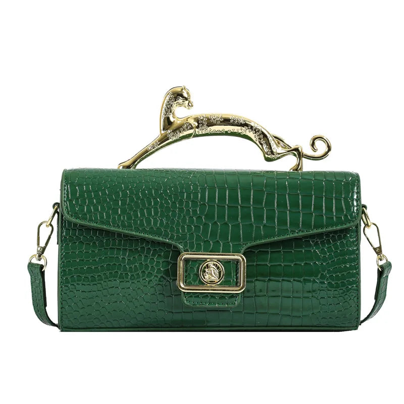 Popular Women's Shell Crossbody Bag | Sophisticated "Lock Catch" Silhouette | High-End Female Fashion Shoulder Bag | "Dignified" High-Performance PU Purse for Radiant Versatile Styling Luxegan