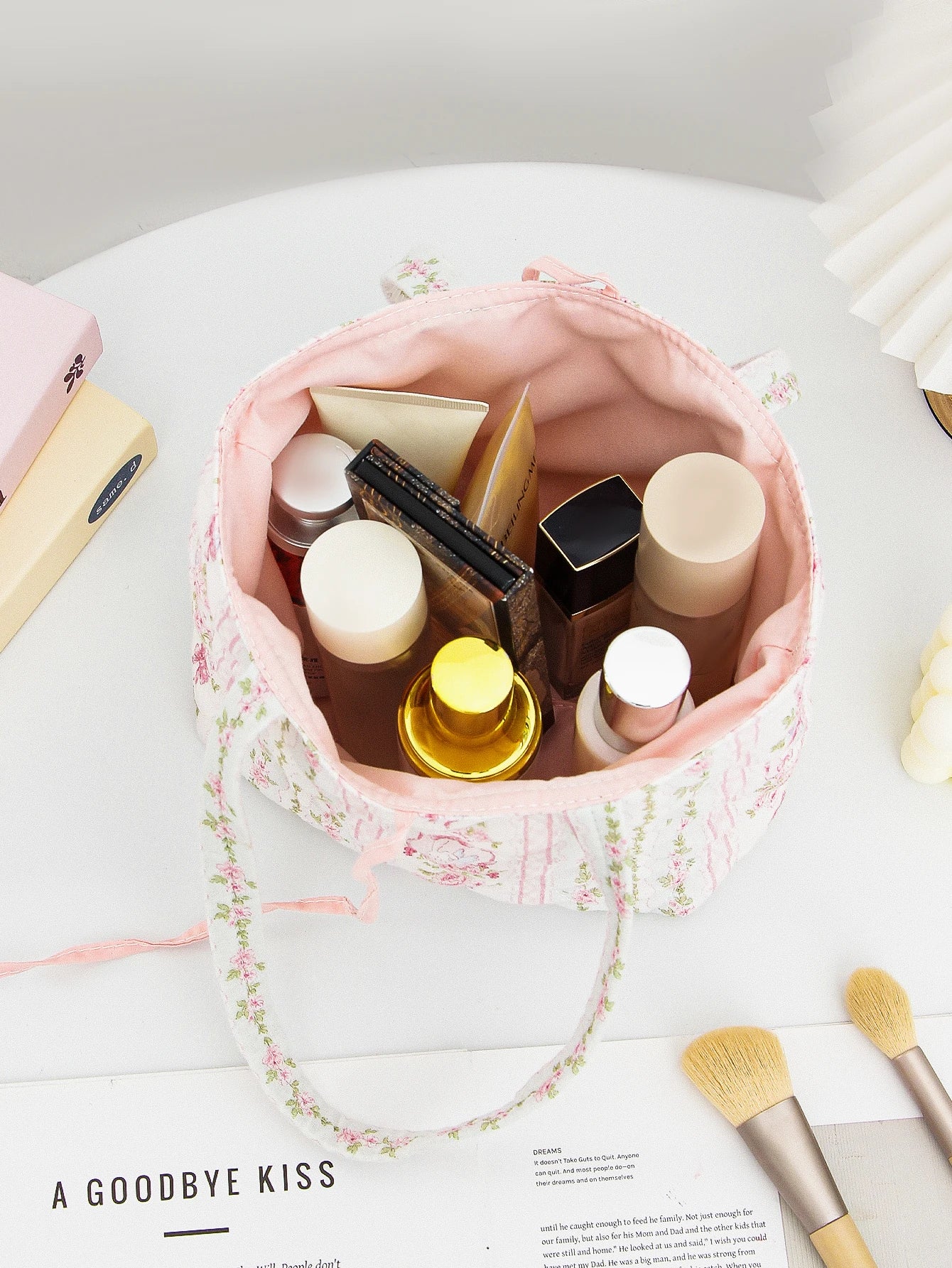 1 Piece Flower Bow Handbag | Large Capacity Fashionable Versatile Shoulder Bag with Cute Bow Design | Suitable for Teenage Girls Luxegan