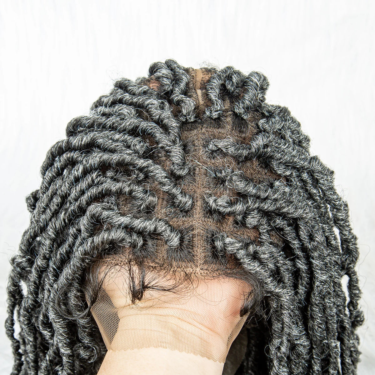 Pink & Blue Braided Wig | Full Lace Butterfly Locs & Dreadlocks