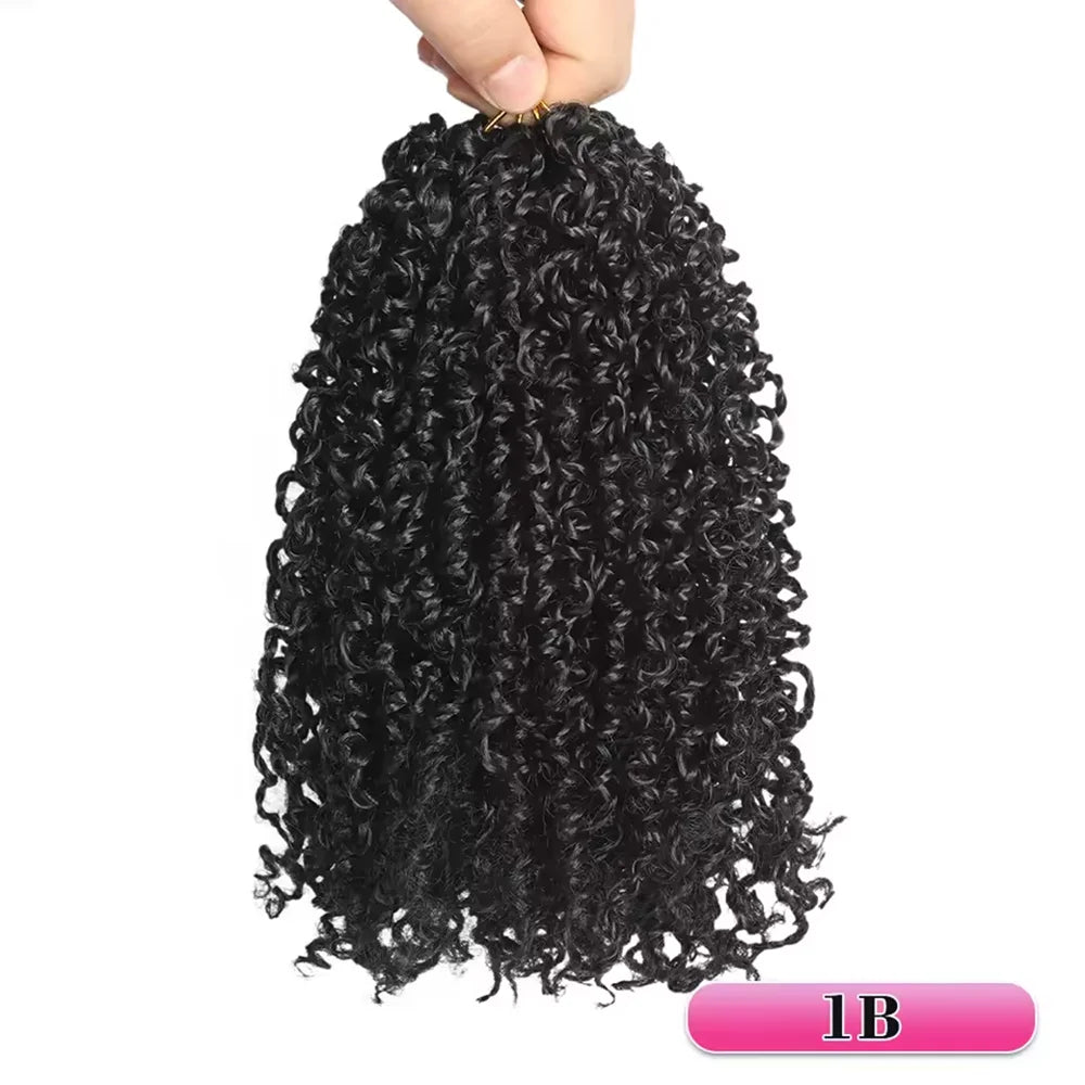Pre-looped Yanky Twist Crochet Hair | 8/10/12 Inch Passion Twist Braids Luxegan